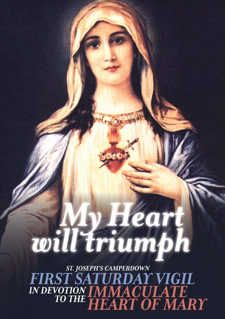 First Saturday Prayer Vigil Immaculate Heart of Mary St